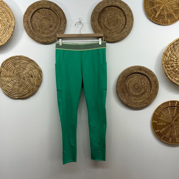 Free People Movement Green High Rise Endurance Legging Activewear Workout Large - Picture 1 of 6